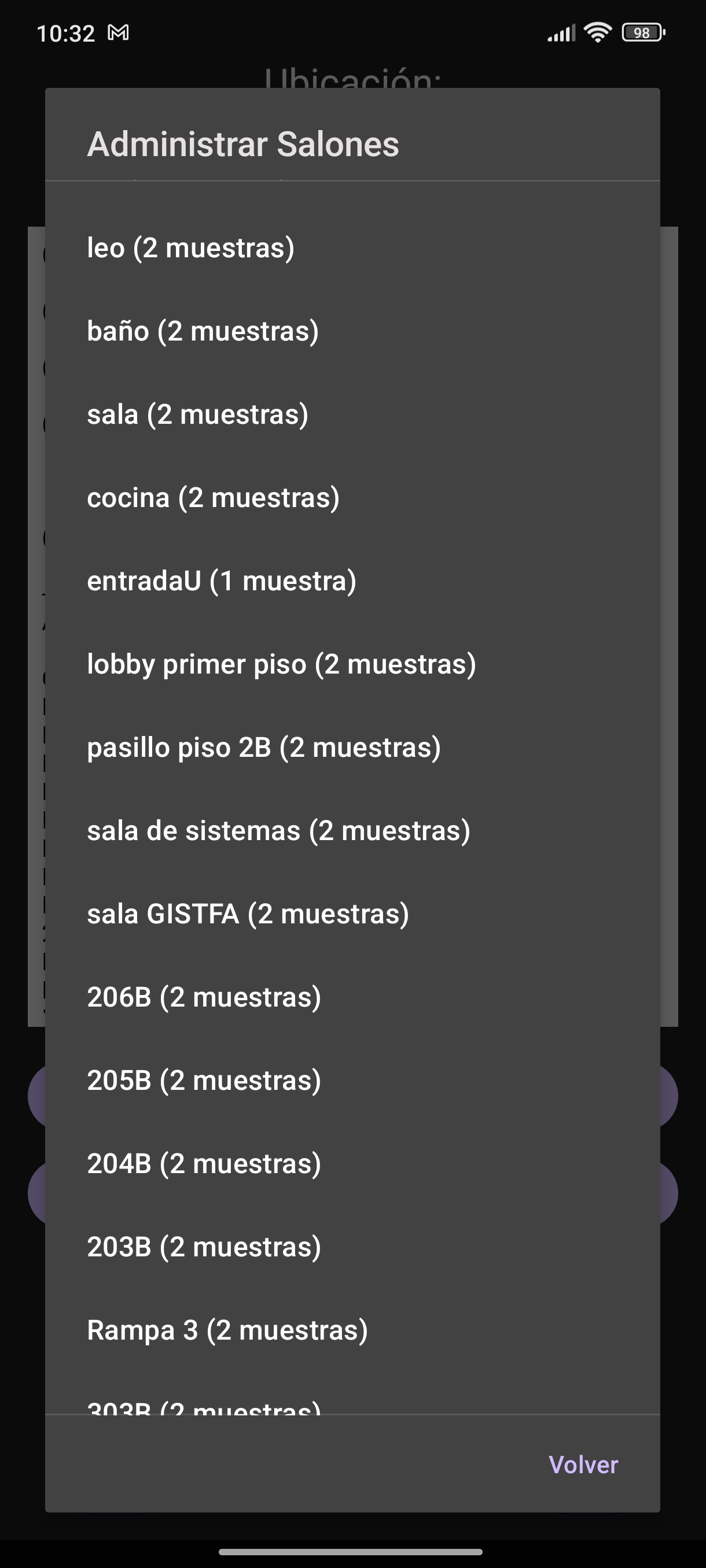 IndoorWifi - Resultados de localización